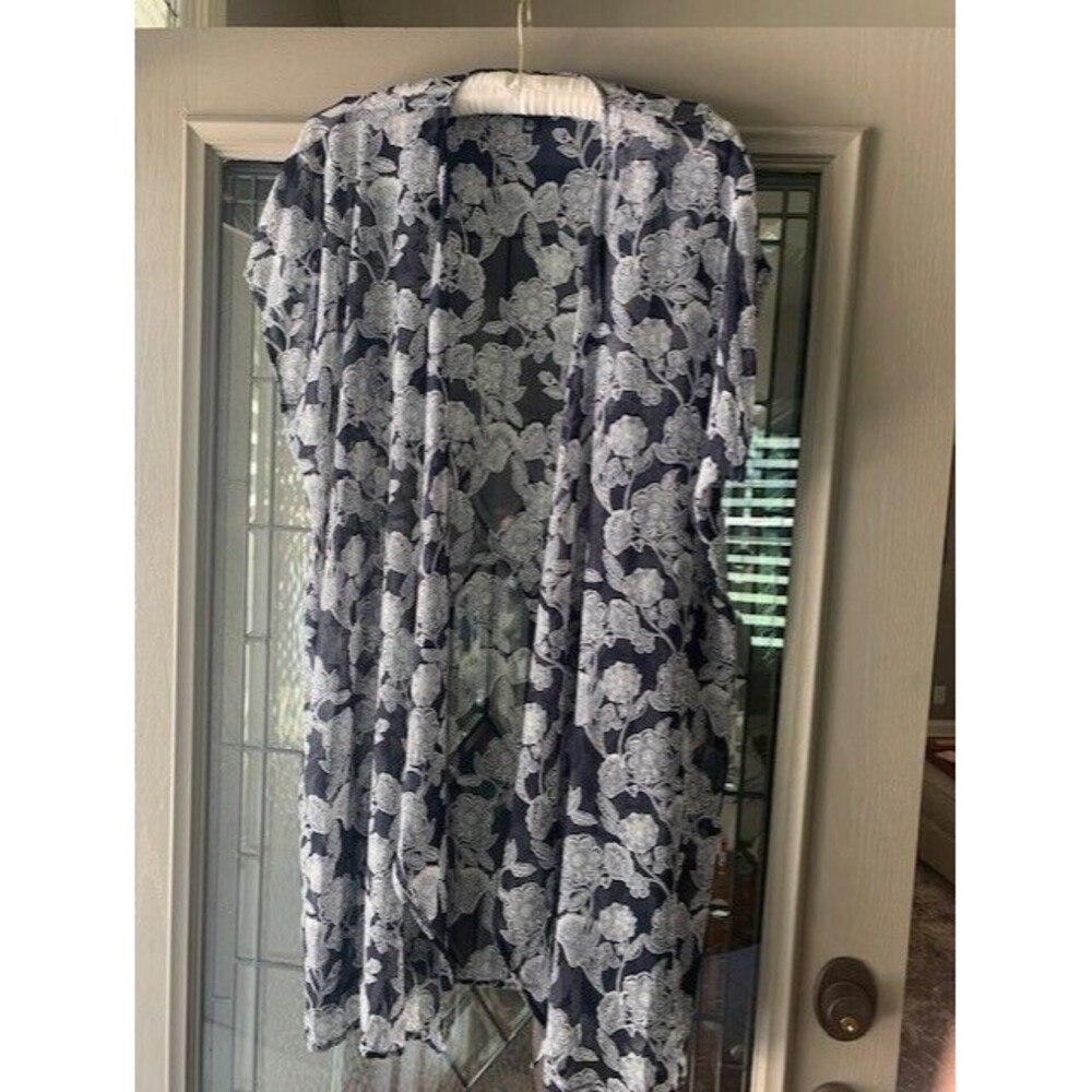 Bobeau Kimono/Floral  One Size ‎ Cottage Core Hippie Boho  Gypsy Coastal Mature